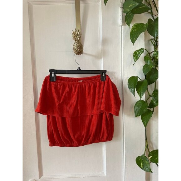 Caution to the Wind size large red blouse - Picture 1 of 7